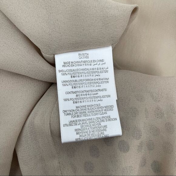 BCBGeneration Dress Chai Combo Polka Dot Dots Mesh Mini Black & Creme Size 6 - Picture 13 of 15